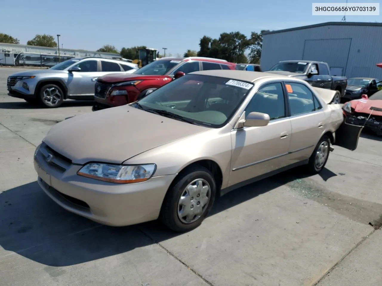 2000 Honda Accord Lx VIN: 3HGCG6656YG703139 Lot: 71786324