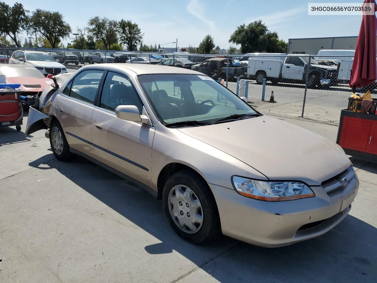 2000 Honda Accord Lx VIN: 3HGCG6656YG703139 Lot: 71786324