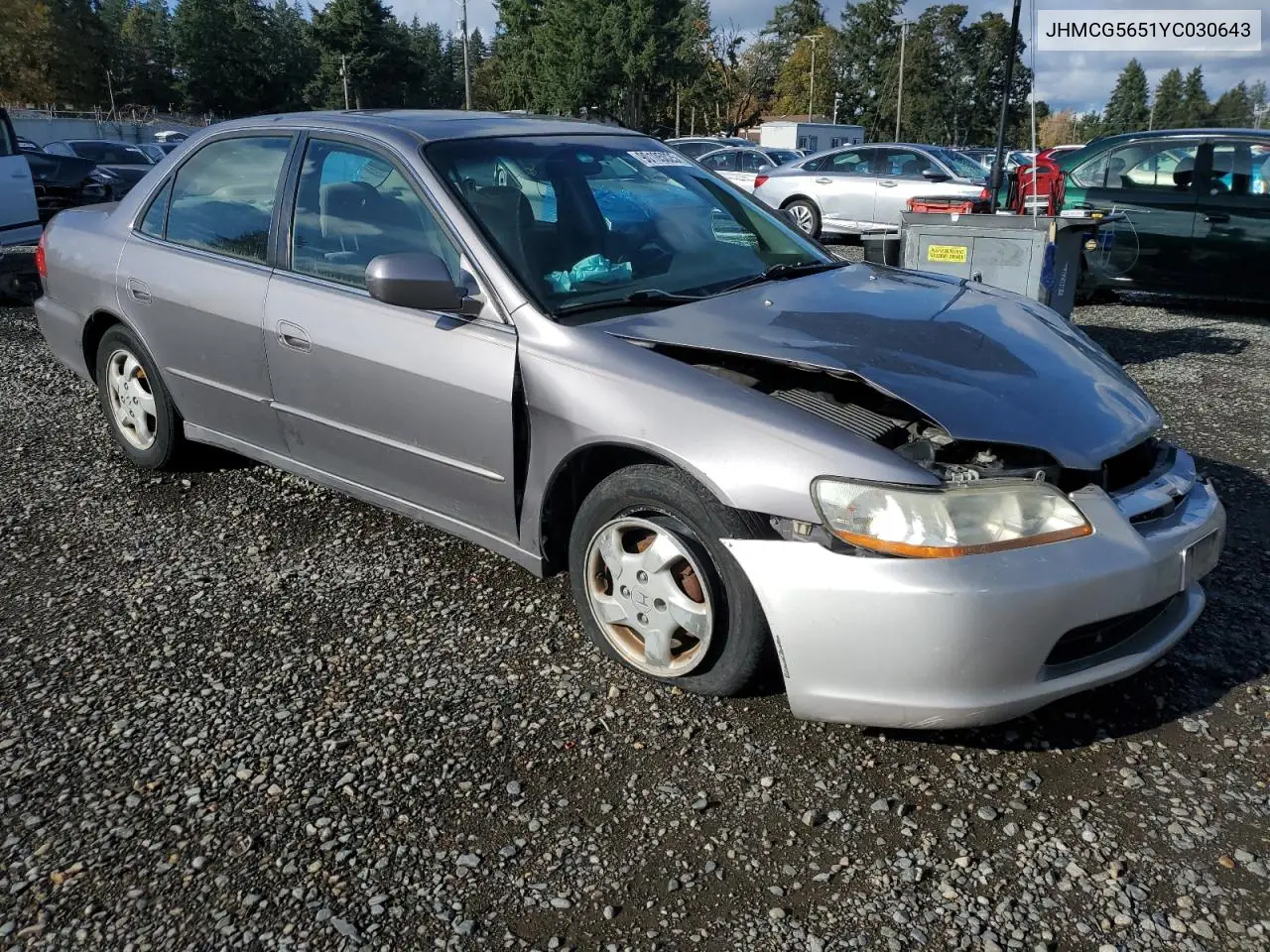 JHMCG5651YC030643 2000 Honda Accord Ex