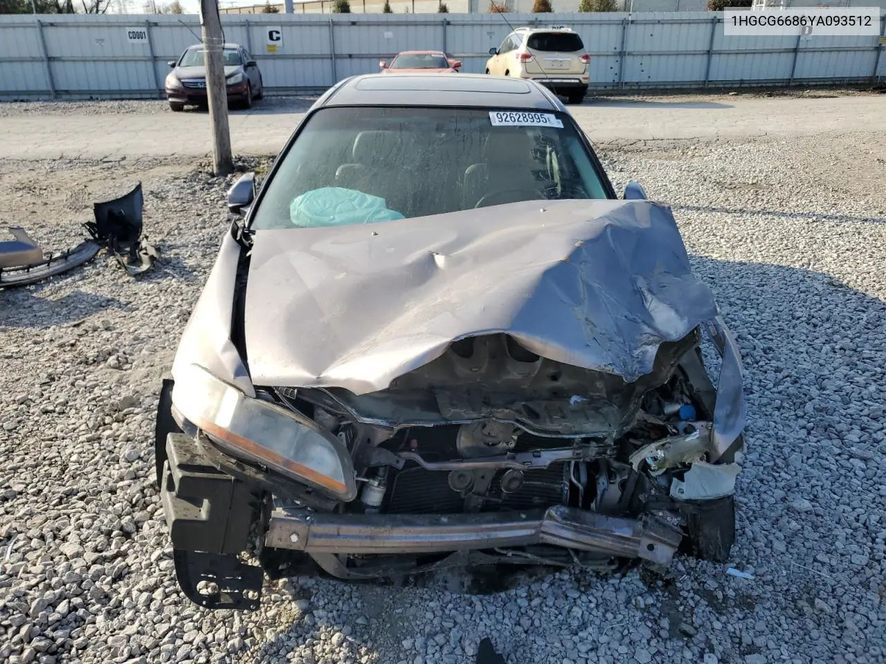 1HGCG6686YA093512 2000 Honda Accord Ex
