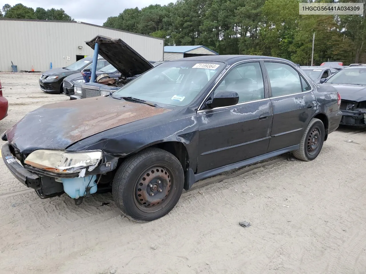 1HGCG56441A034309 2001 Honda Accord Lx