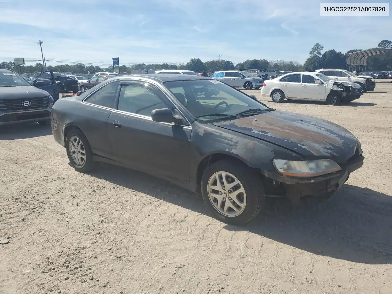1HGCG22521A007820 2001 Honda Accord Ex