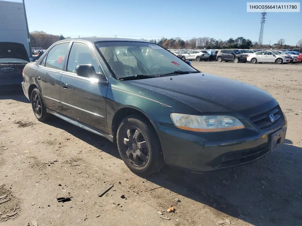 1HGCG56641A111780 2001 Honda Accord Ex
