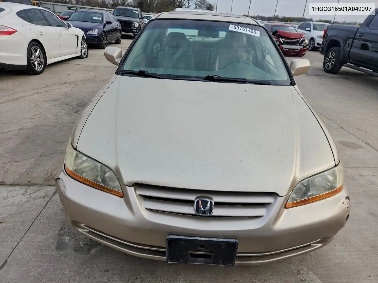1HGCG16501A049097 2001 Honda Accord Ex
