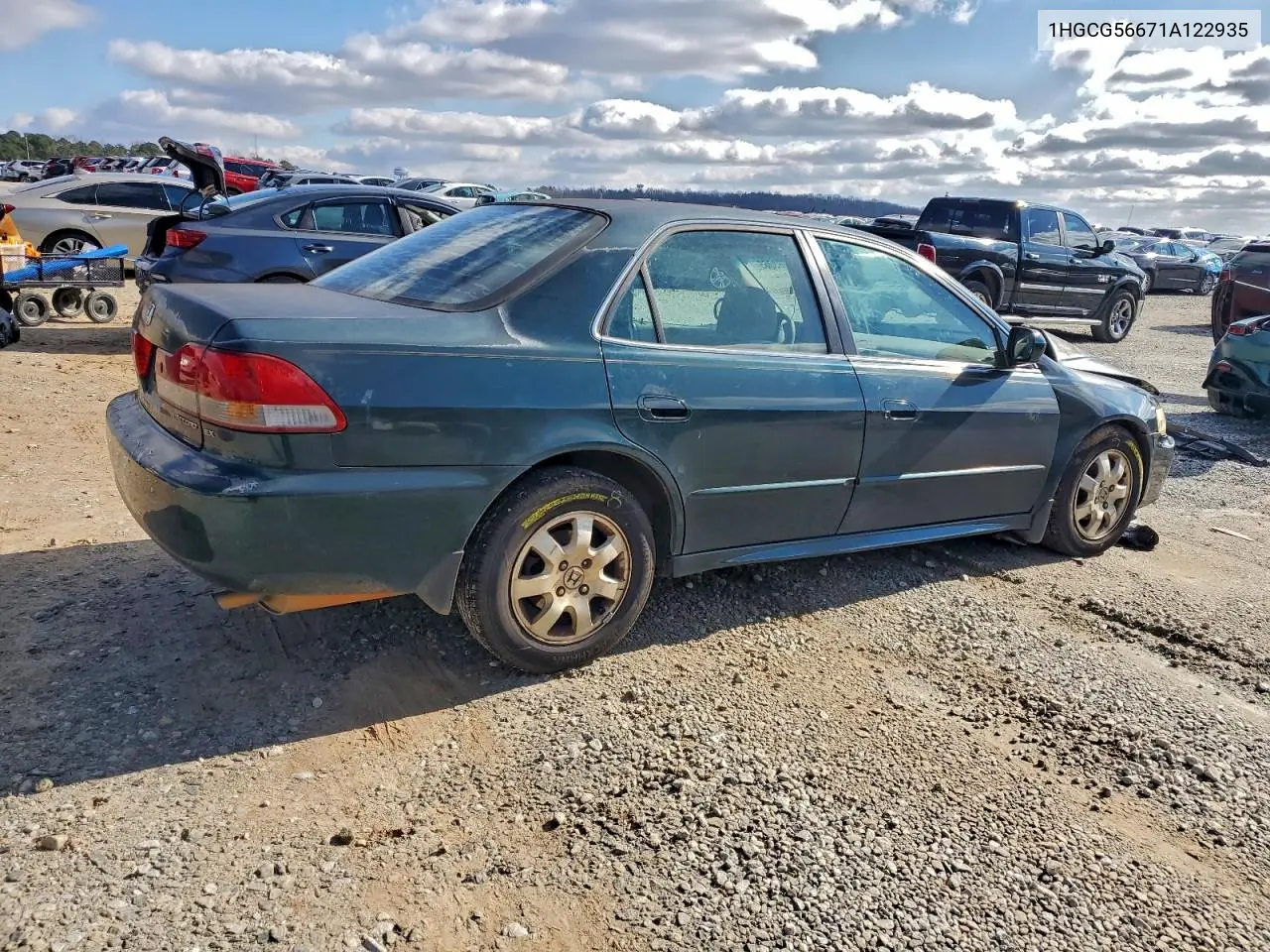 1HGCG56671A122935 2001 Honda Accord Ex