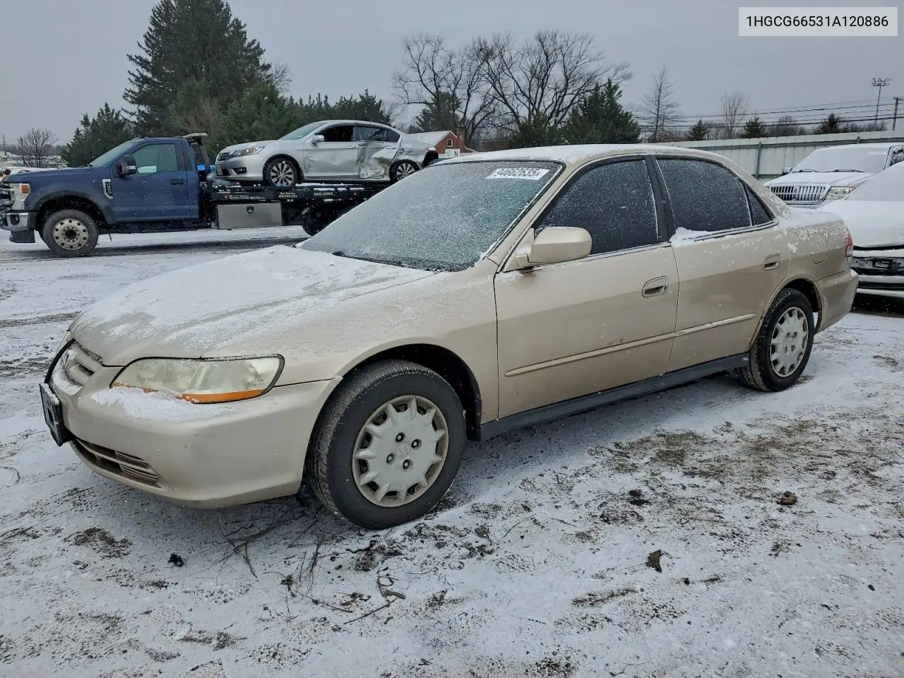 1HGCG66531A120886 2001 Honda Accord Lx