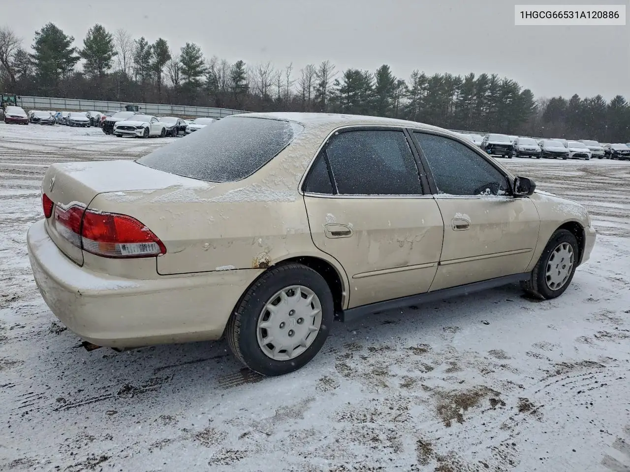 1HGCG66531A120886 2001 Honda Accord Lx