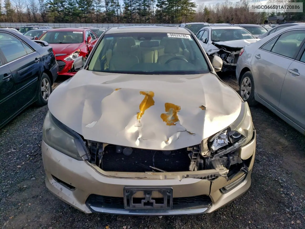 1HGCG66531A120886 2001 Honda Accord Lx