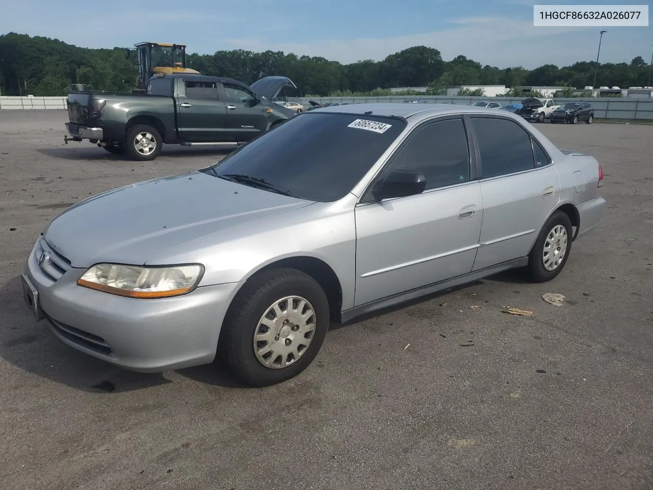 2002 Honda Accord Value VIN: 1HGCF86632A026077 Lot: 60657234