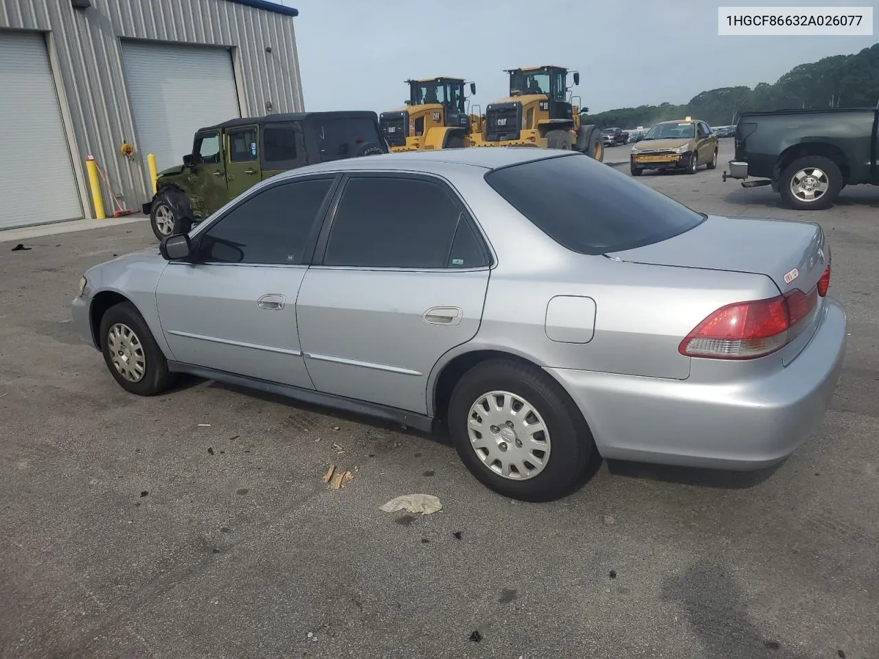 2002 Honda Accord Value VIN: 1HGCF86632A026077 Lot: 60657234