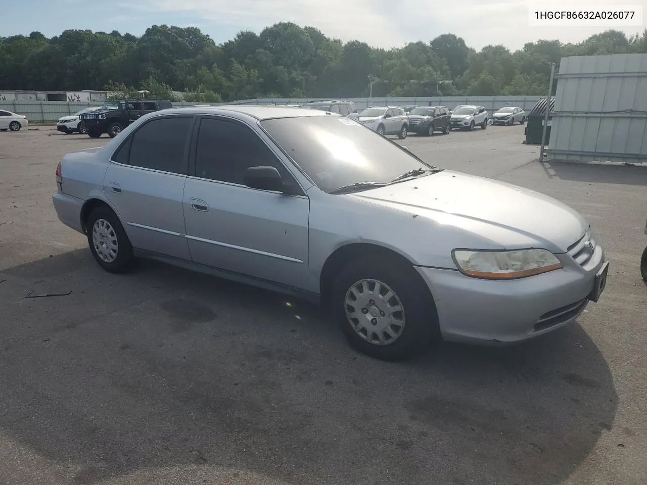 2002 Honda Accord Value VIN: 1HGCF86632A026077 Lot: 60657234