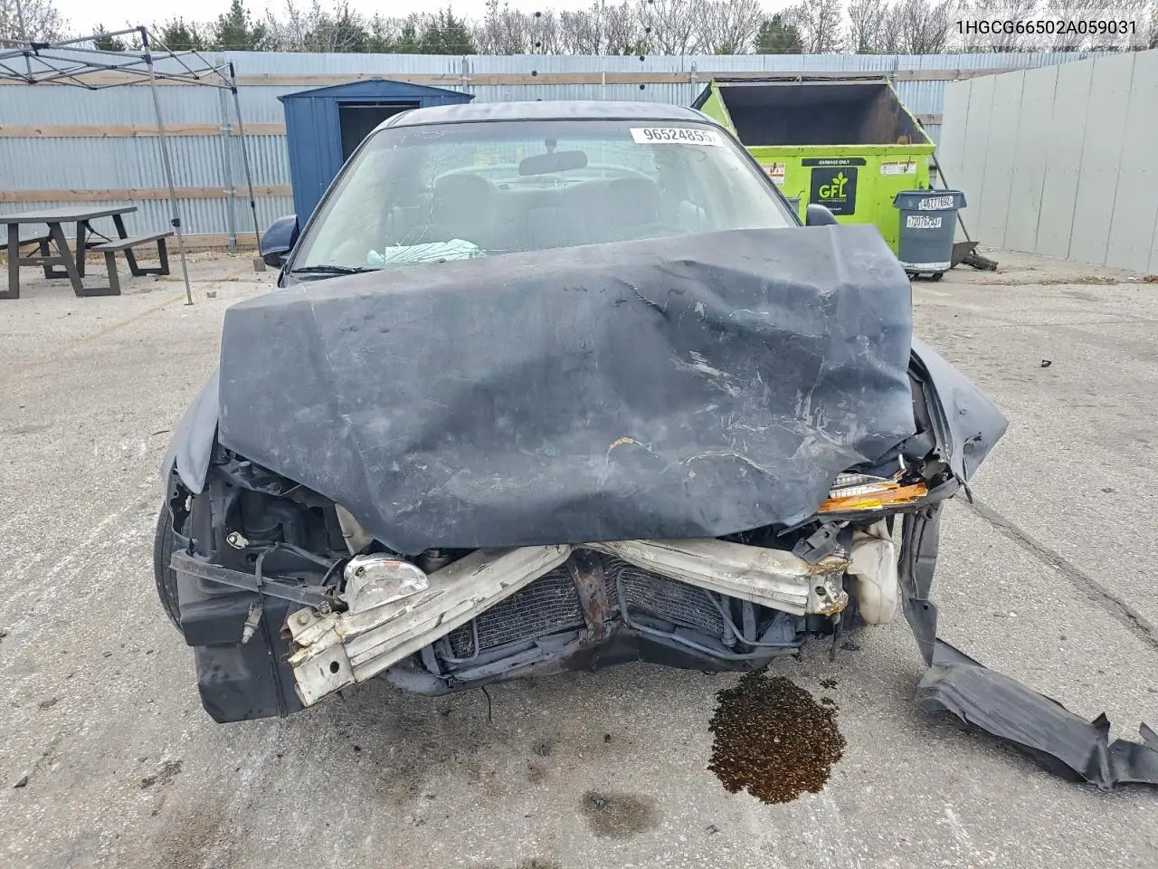 1HGCG66502A059031 2002 Honda Accord Lx