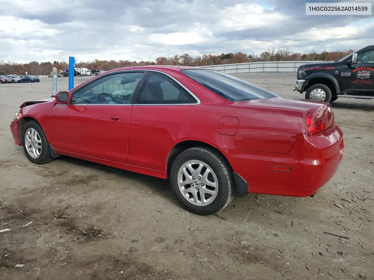1HGCG22562A014559 2002 Honda Accord Ex