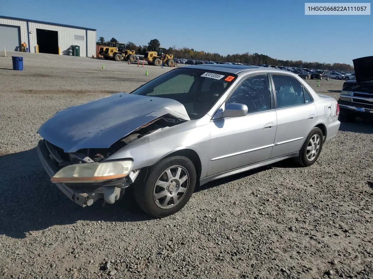 1HGCG66822A111057 2002 Honda Accord Ex