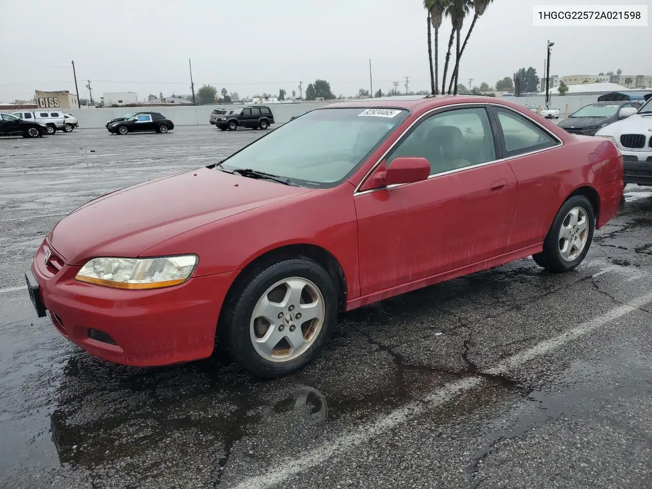 1HGCG22572A021598 2002 Honda Accord Ex