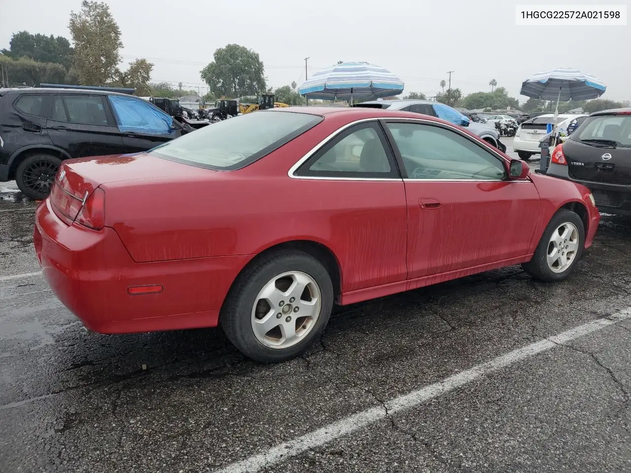 1HGCG22572A021598 2002 Honda Accord Ex