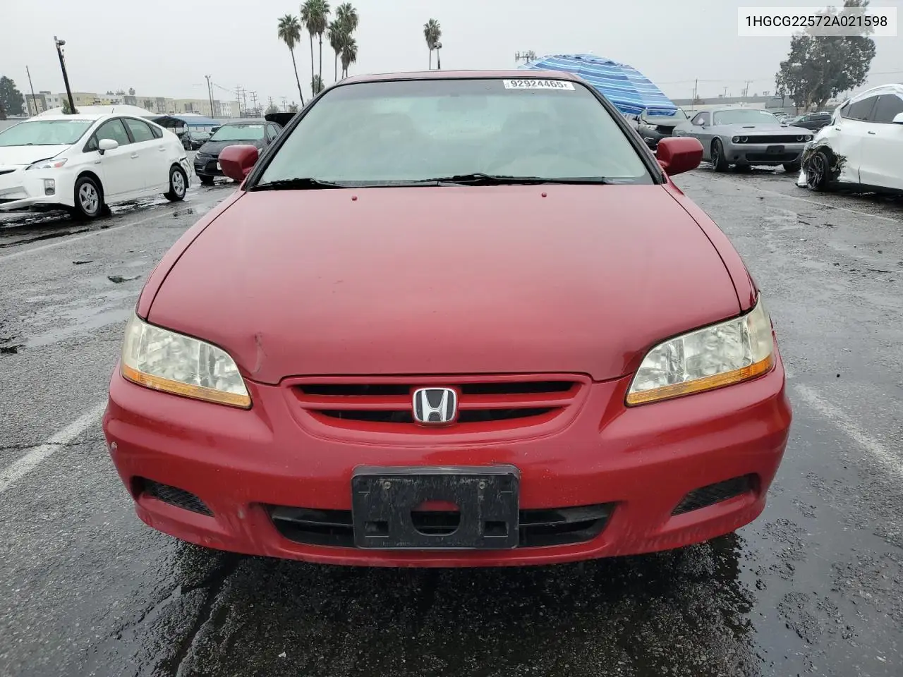 1HGCG22572A021598 2002 Honda Accord Ex