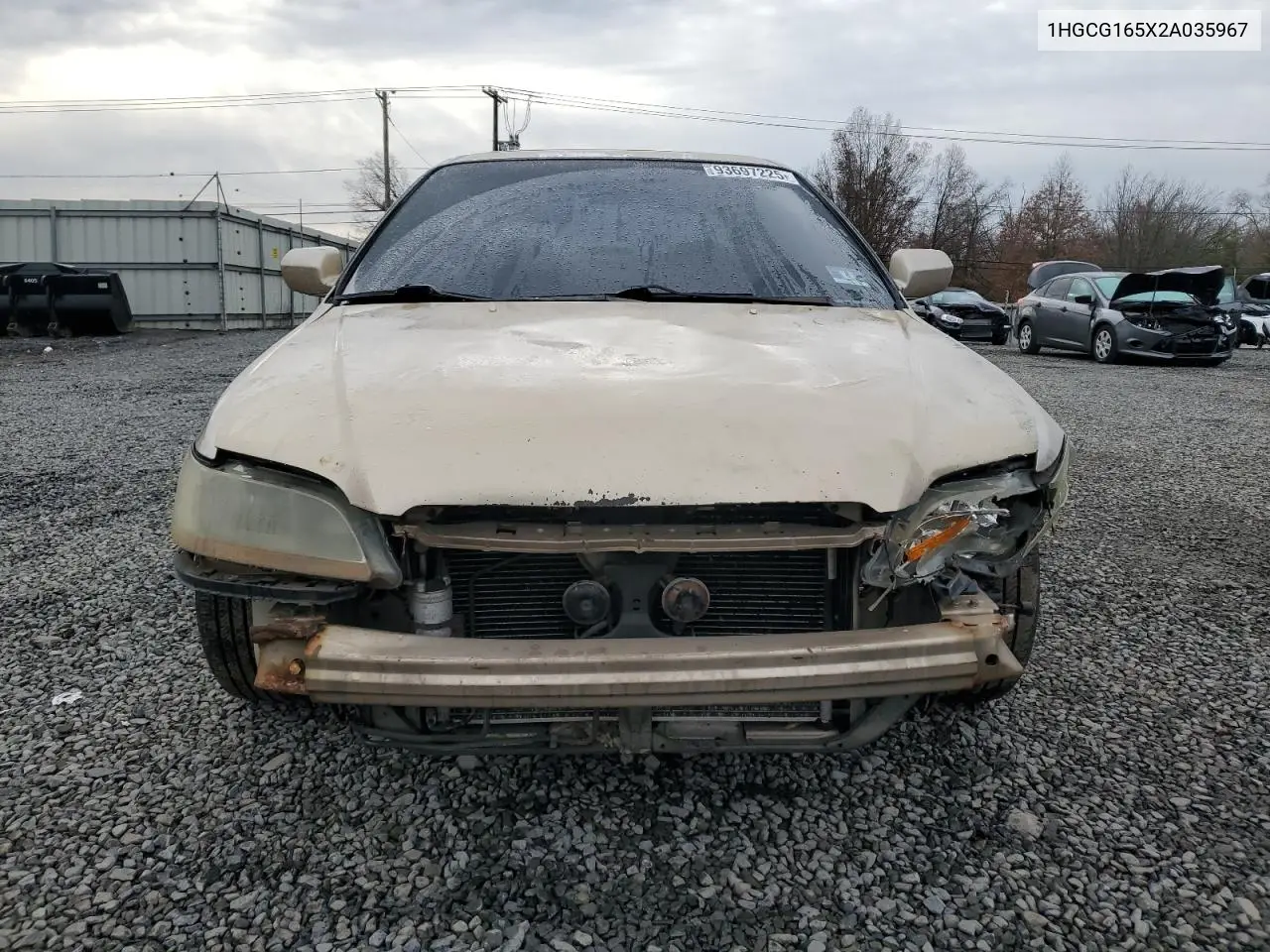 1HGCG165X2A035967 2002 Honda Accord Ex
