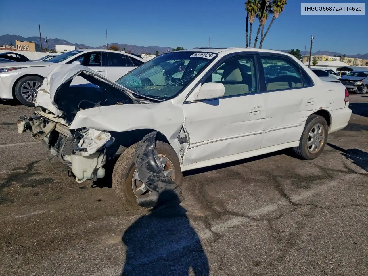 1HGCG66872A114620 2002 Honda Accord Ex