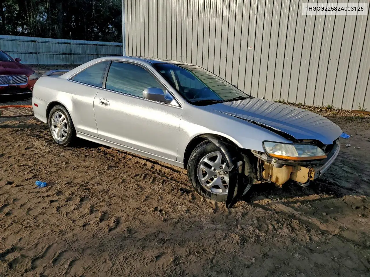 1HGCG22582A003126 2002 Honda Accord Ex