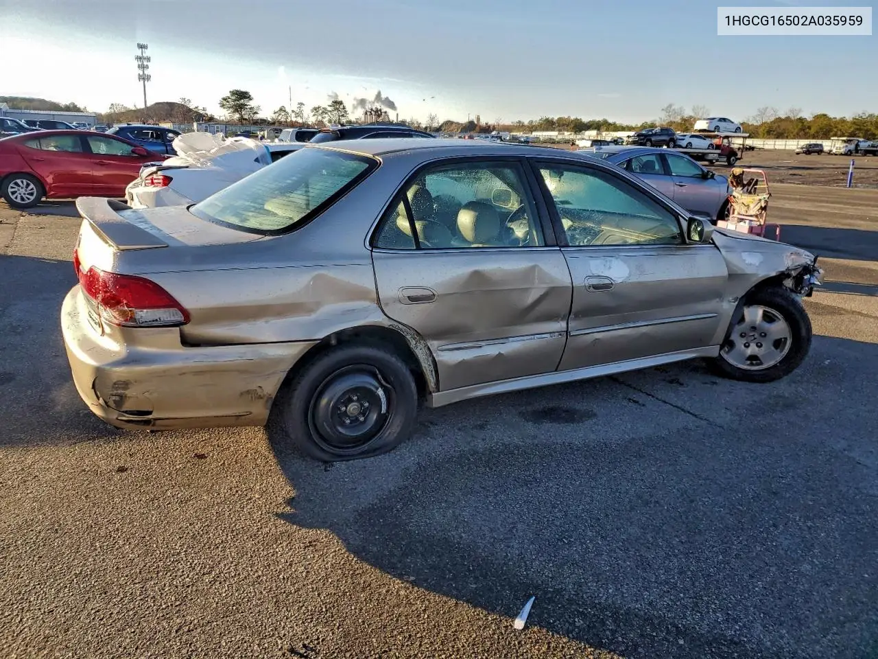1HGCG16502A035959 2002 Honda Accord Ex