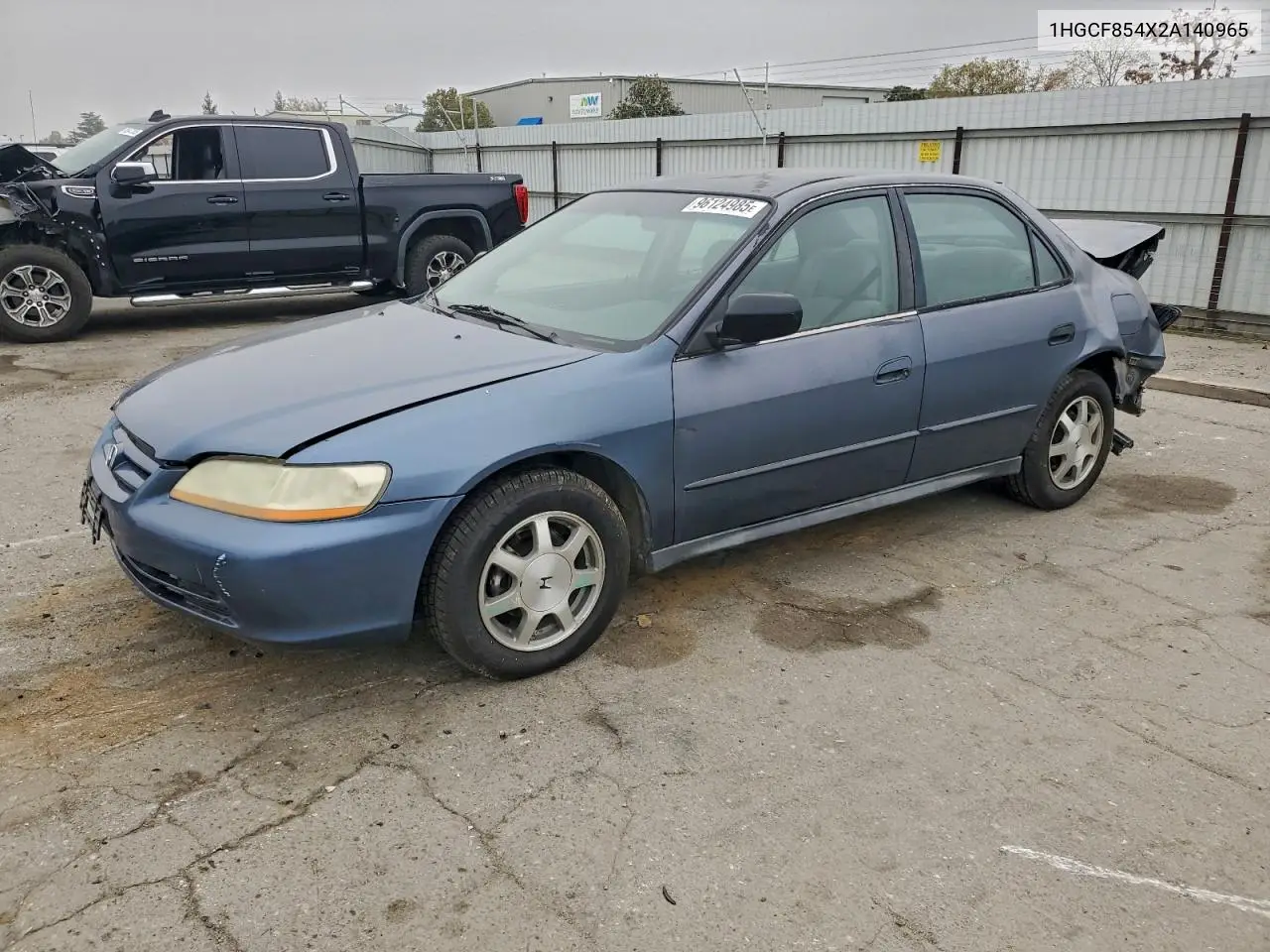 1HGCF854X2A140965 2002 Honda Accord Dx