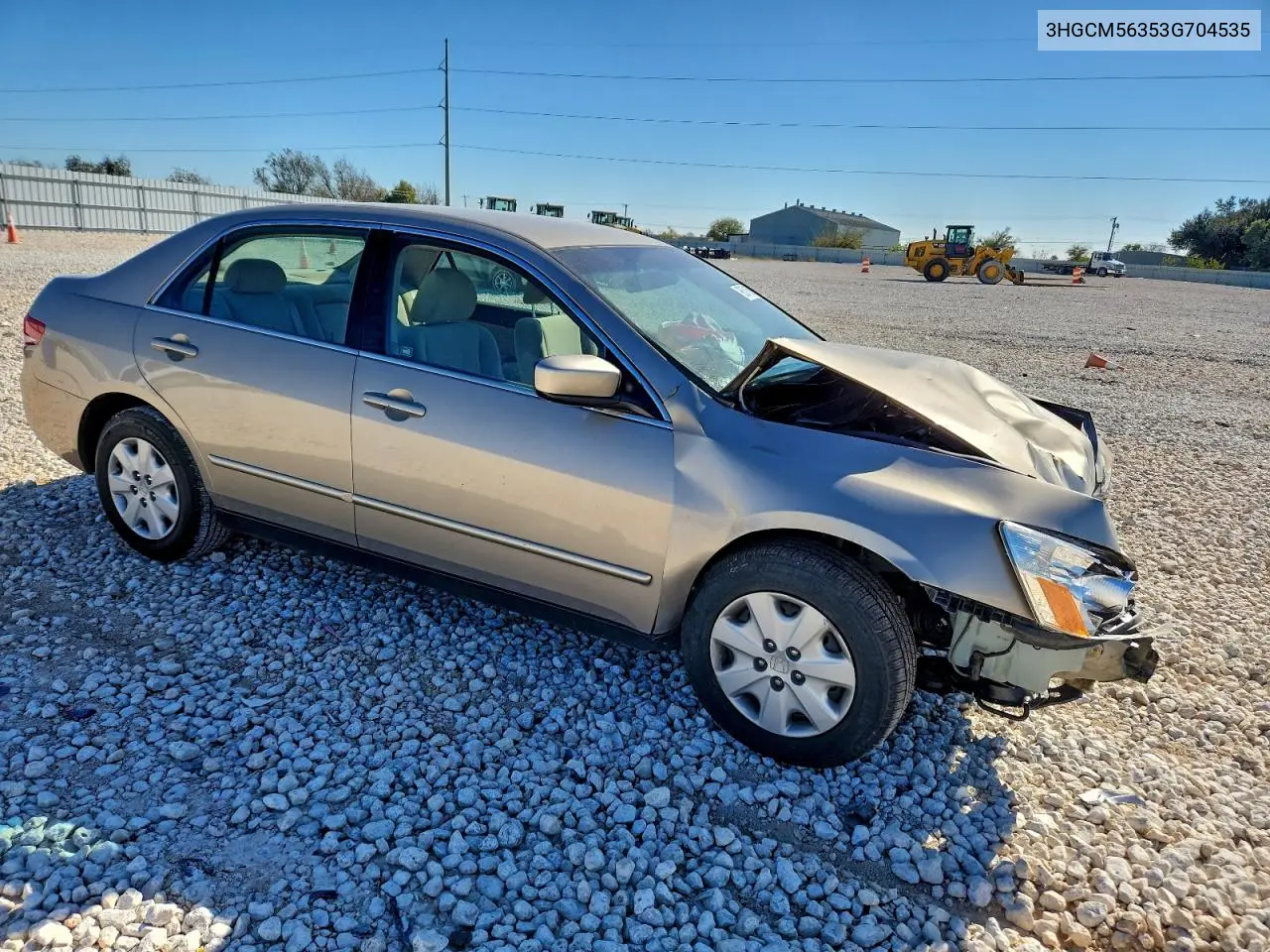 3HGCM56353G704535 2003 Honda Accord Lx