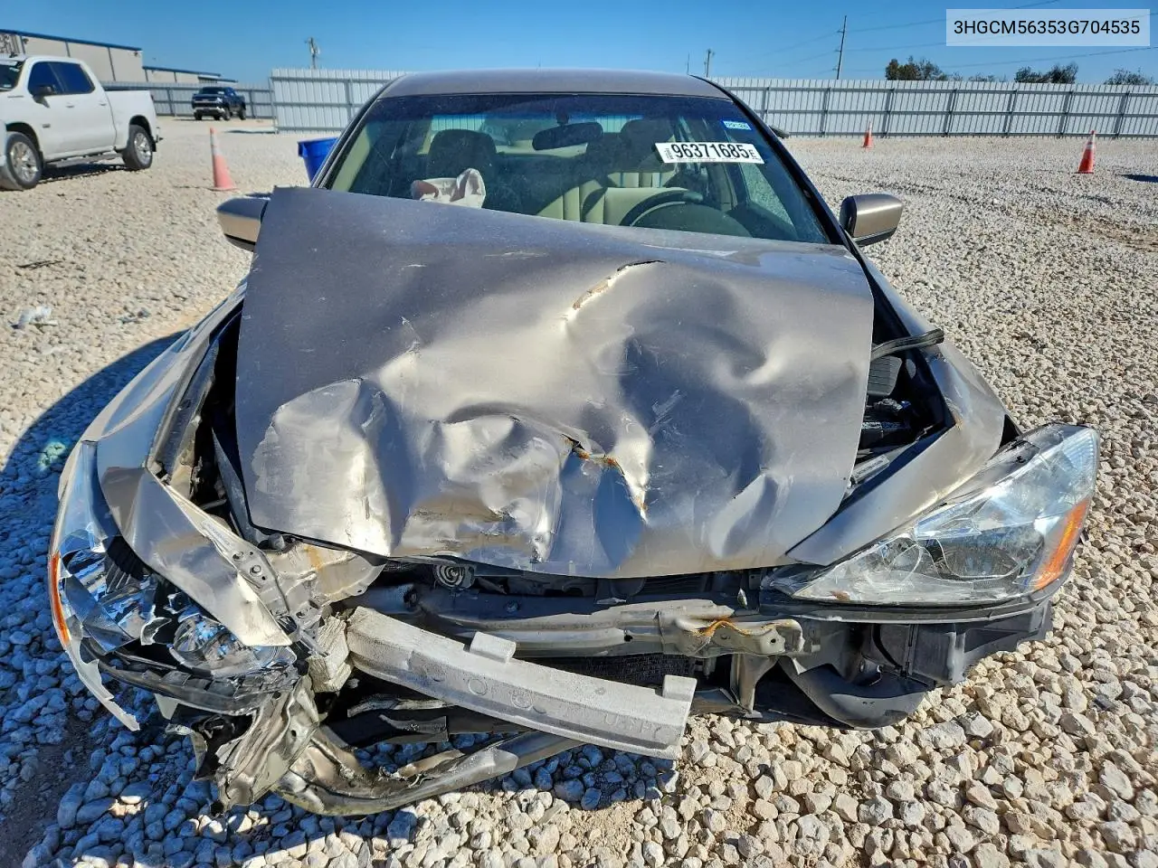 3HGCM56353G704535 2003 Honda Accord Lx