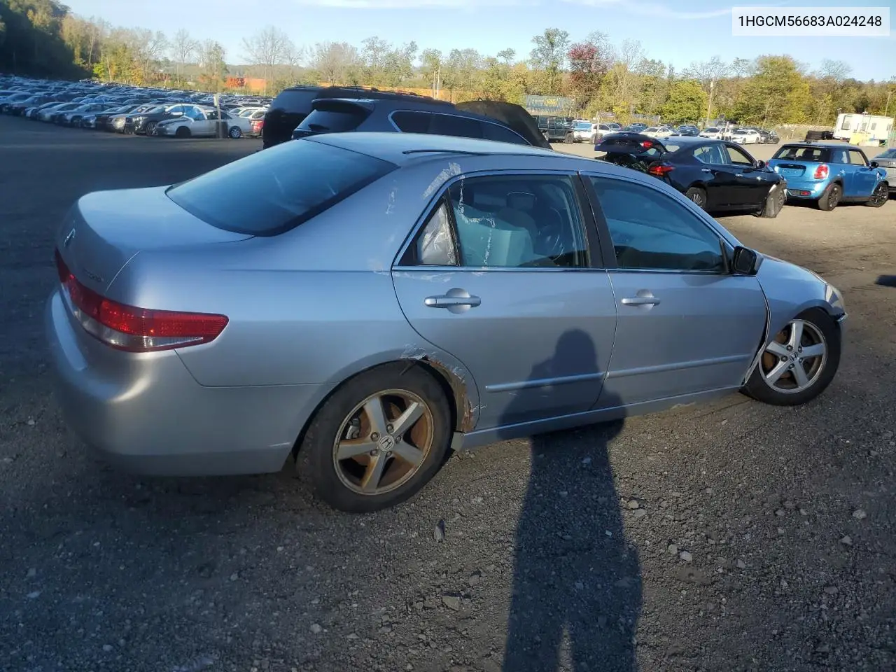 1HGCM56683A024248 2003 Honda Accord Ex