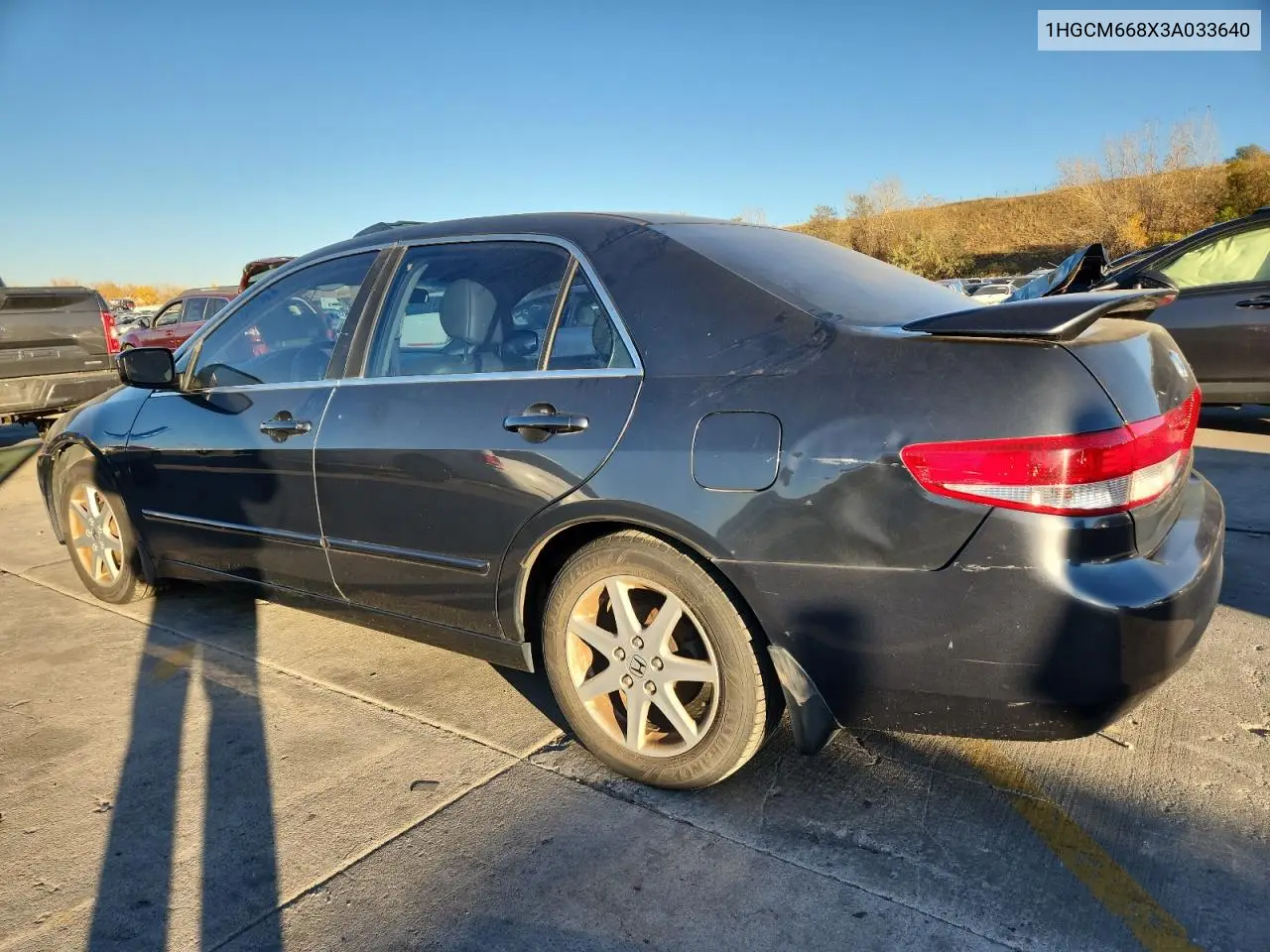 1HGCM668X3A033640 2003 Honda Accord Ex
