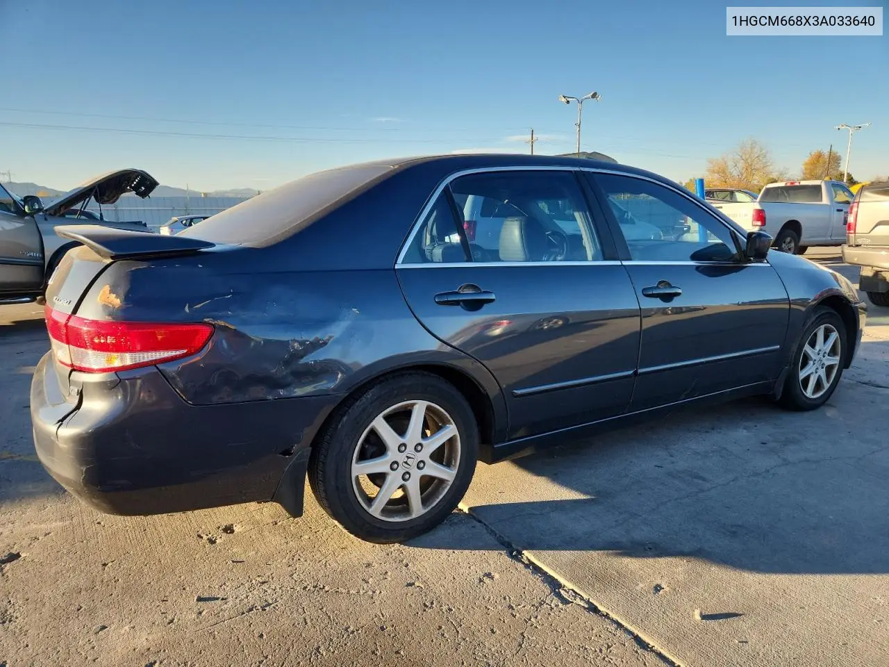 1HGCM668X3A033640 2003 Honda Accord Ex