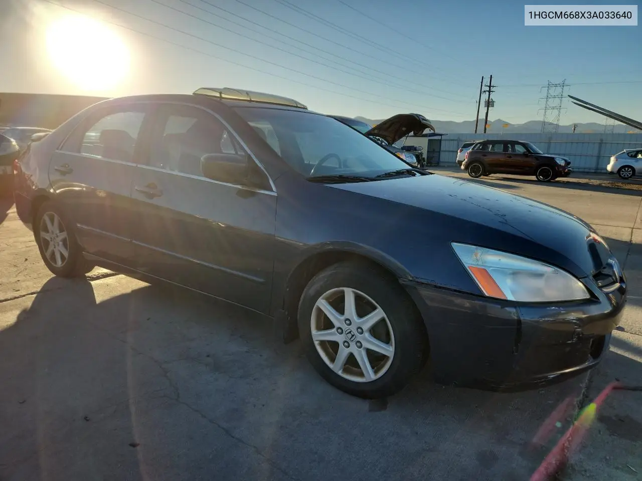 1HGCM668X3A033640 2003 Honda Accord Ex
