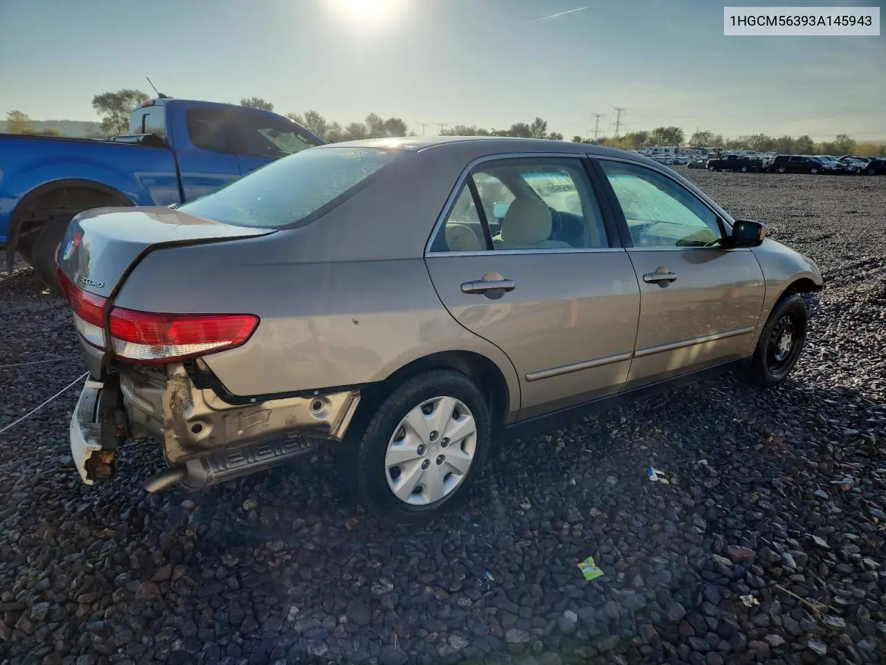 1HGCM56393A145943 2003 Honda Accord Lx