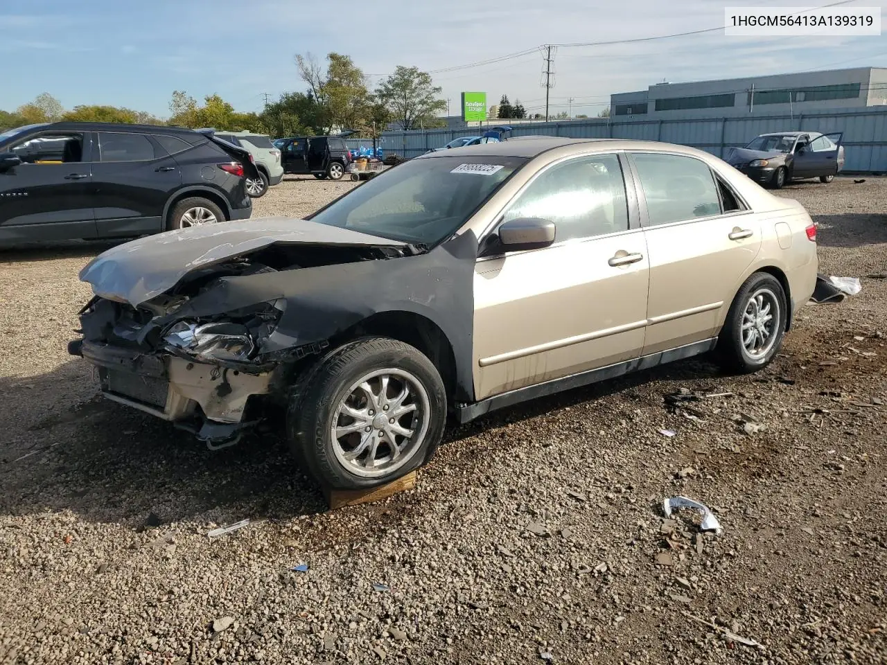 1HGCM56413A139319 2003 Honda Accord Lx