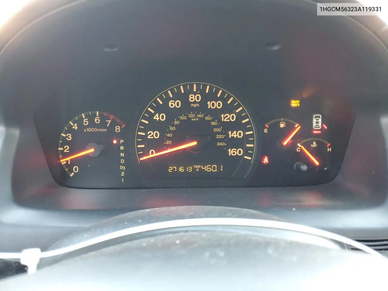 1HGCM56323A119331 2003 Honda Accord Lx