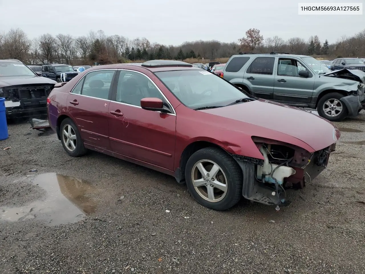 1HGCM56693A127565 2003 Honda Accord Ex
