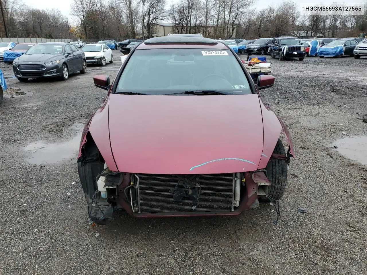 1HGCM56693A127565 2003 Honda Accord Ex