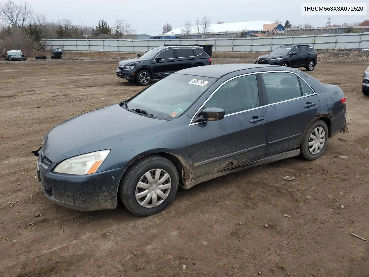 1HGCM563X3A072520 2003 Honda Accord Lx