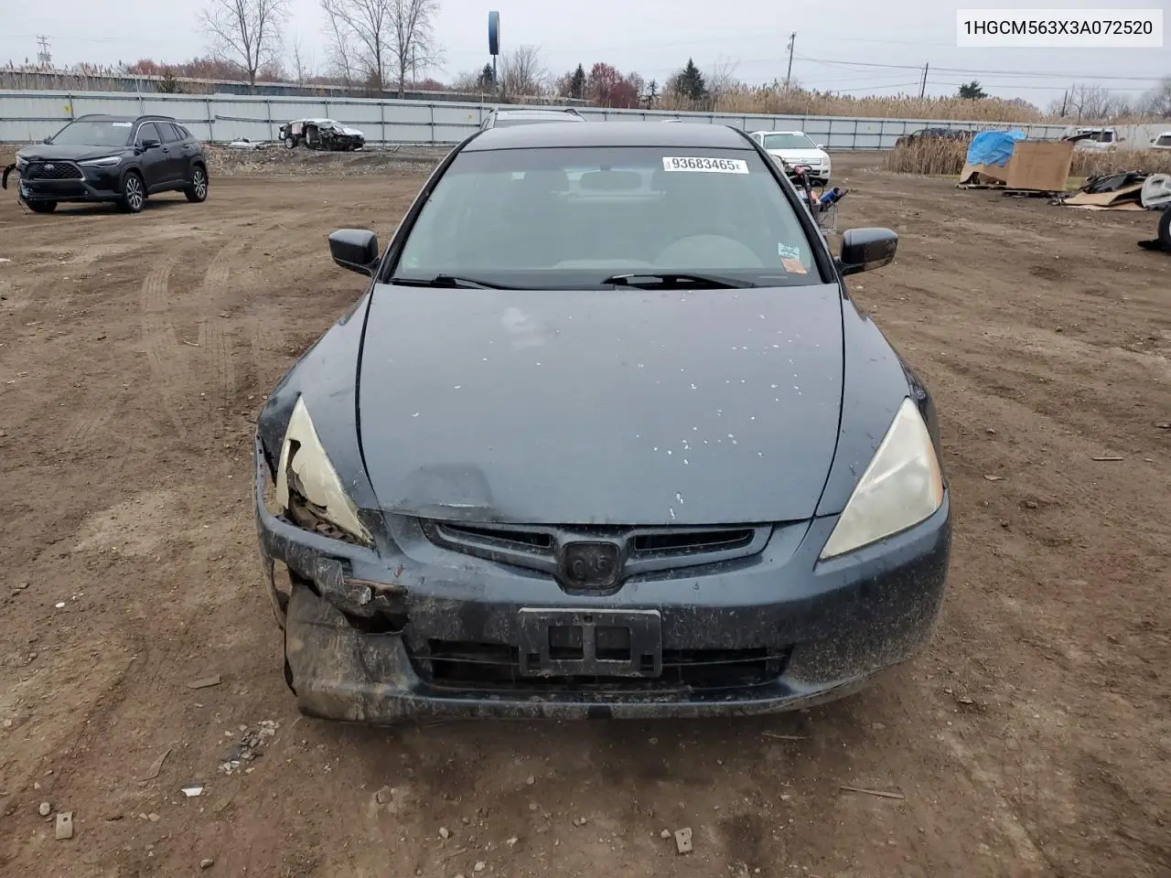 1HGCM563X3A072520 2003 Honda Accord Lx
