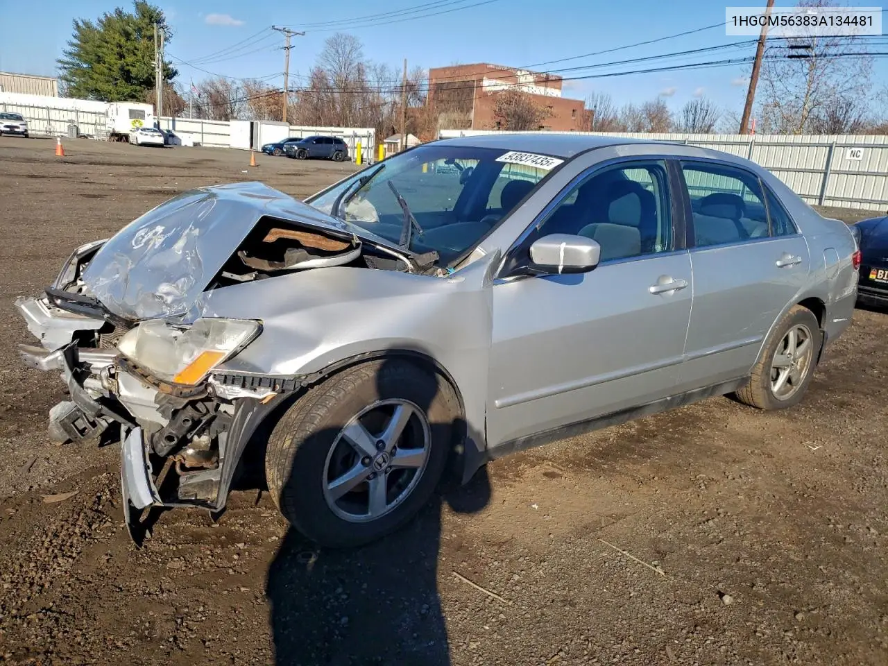 1HGCM56383A134481 2003 Honda Accord Lx