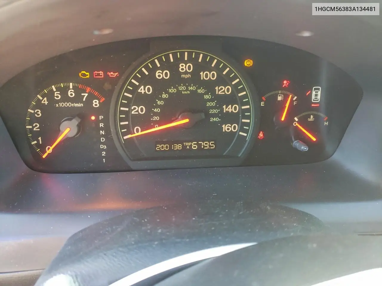 1HGCM56383A134481 2003 Honda Accord Lx