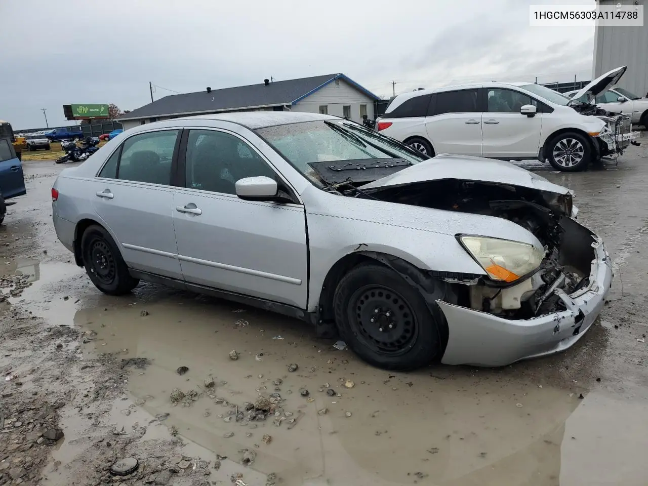1HGCM56303A114788 2003 Honda Accord Lx