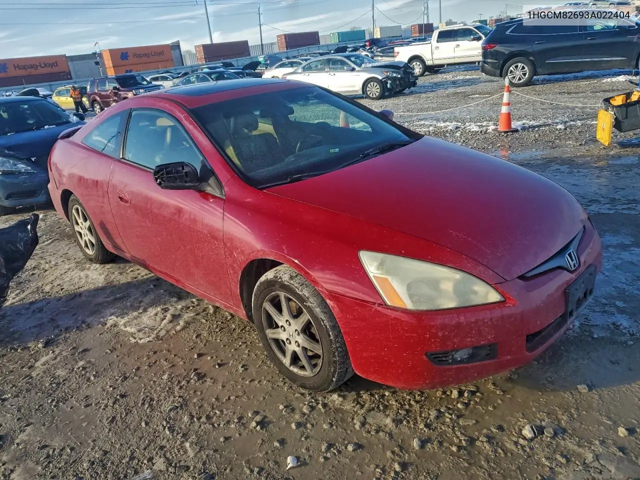 1HGCM82693A022404 2003 Honda Accord Ex