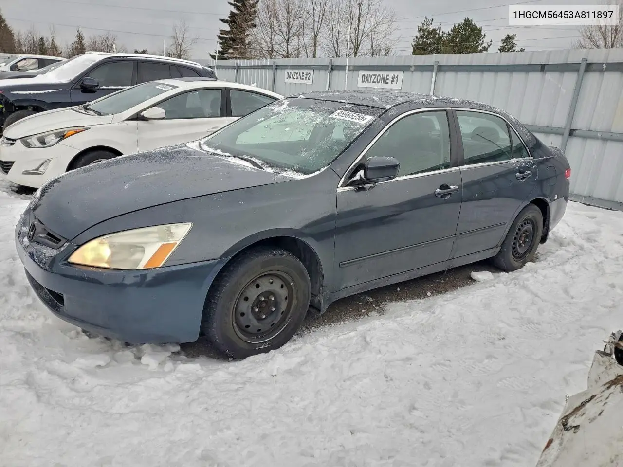 1HGCM56453A811897 2003 Honda Accord Lx