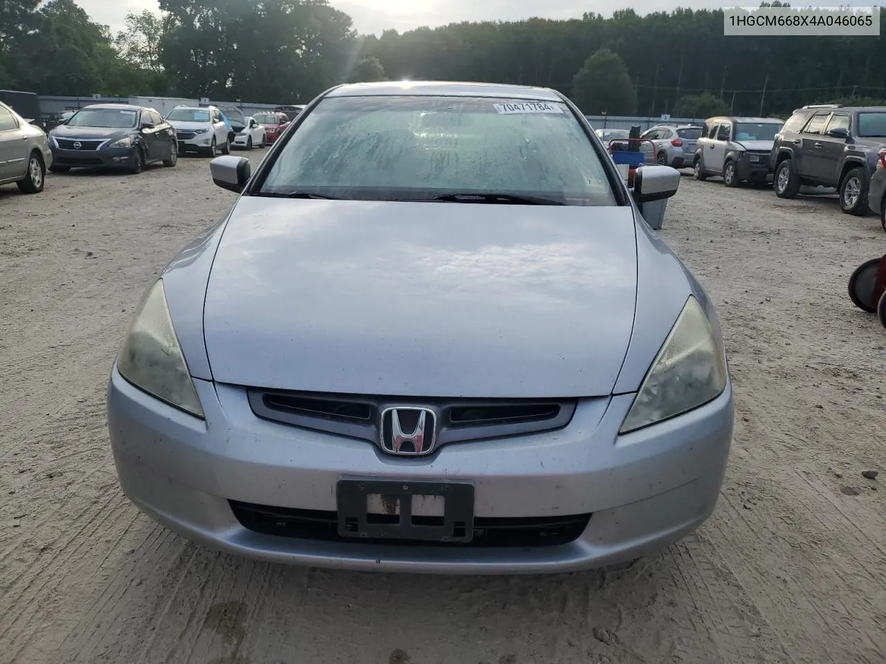 2004 Honda Accord Ex VIN: 1HGCM668X4A046065 Lot: 70471784