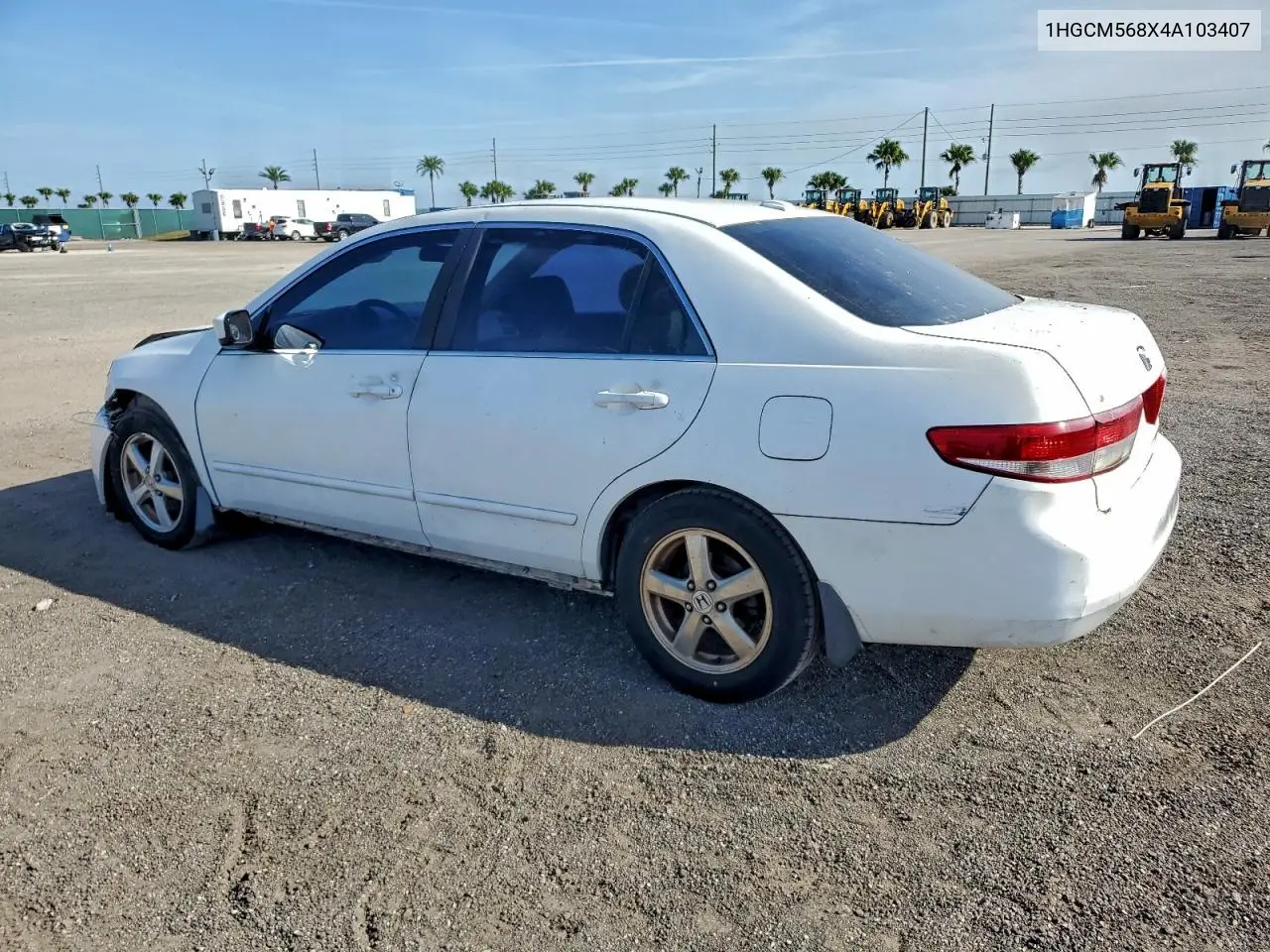 1HGCM568X4A103407 2004 Honda Accord Ex
