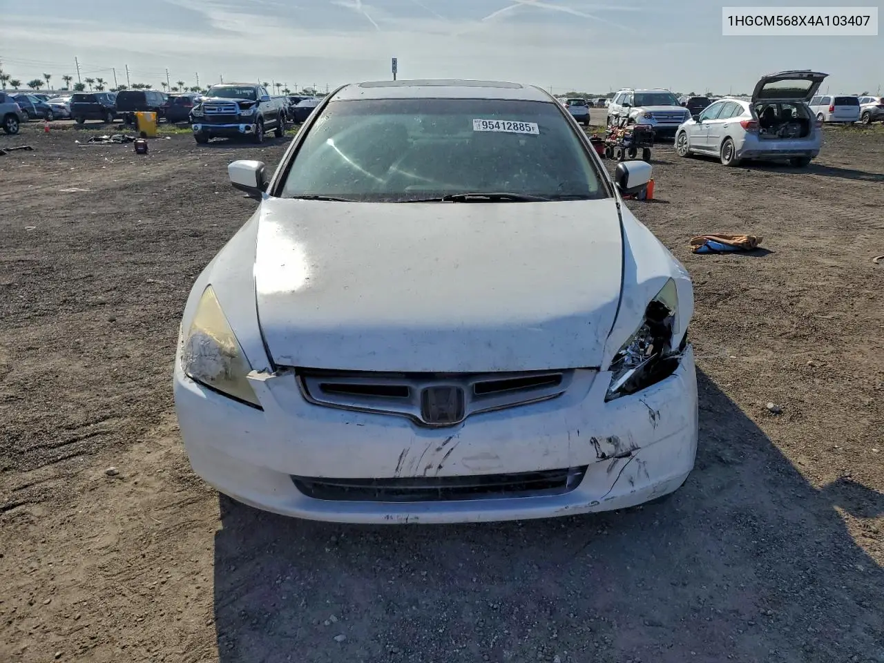 1HGCM568X4A103407 2004 Honda Accord Ex