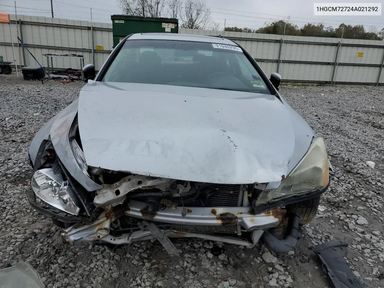 1HGCM72724A021292 2004 Honda Accord Ex
