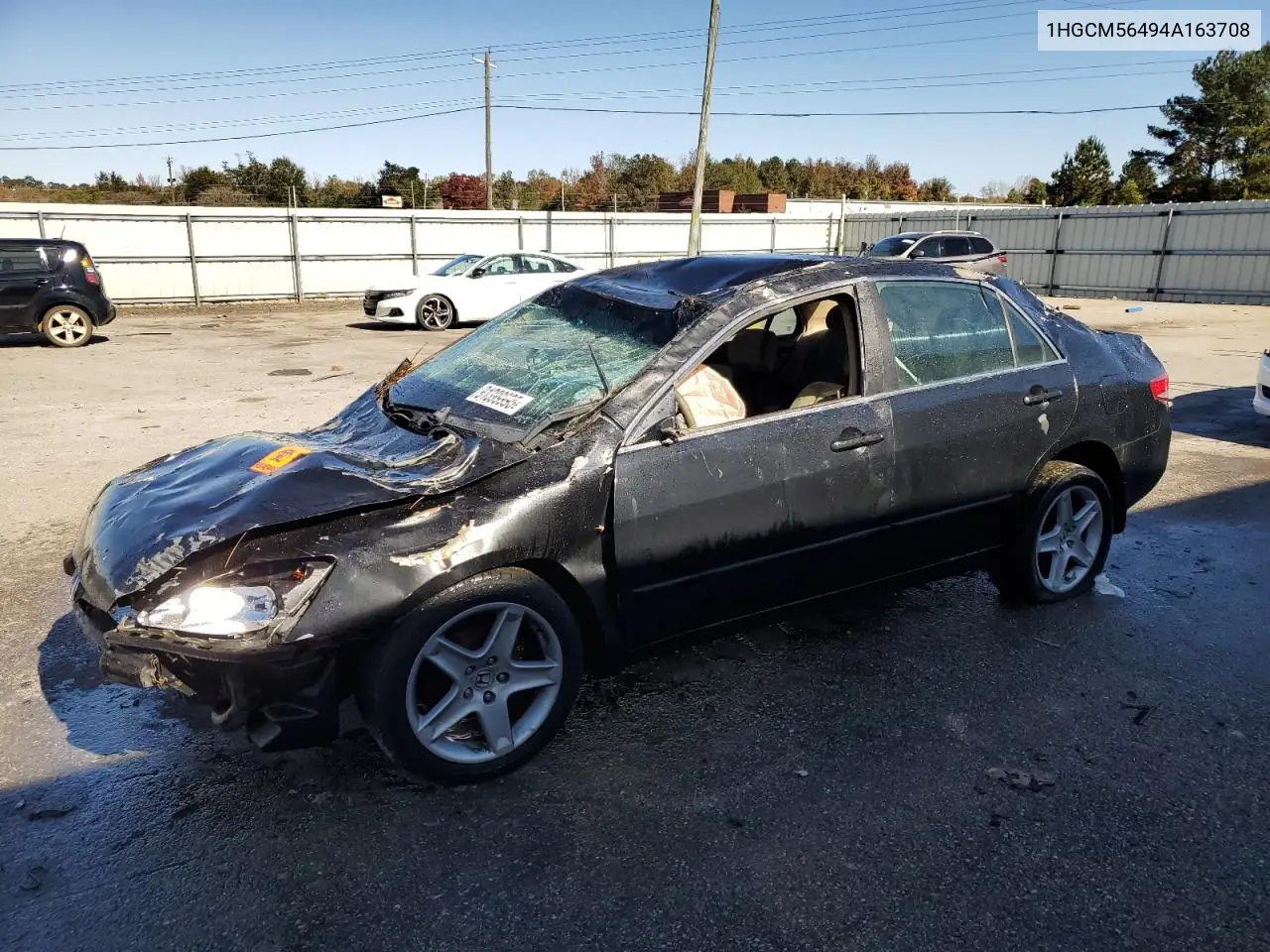 1HGCM56494A163708 2004 Honda Accord Lx