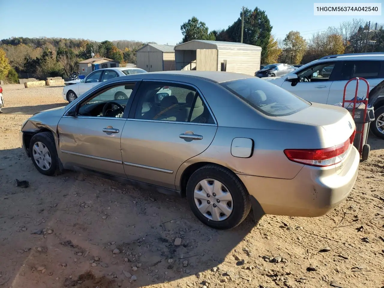1HGCM56374A042540 2004 Honda Accord Lx